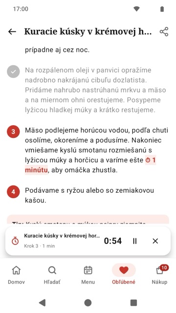 Postup s časovačom