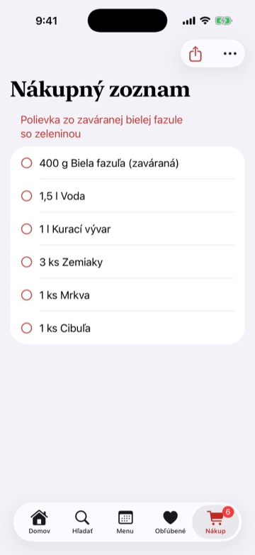 Nákupný zoznam
