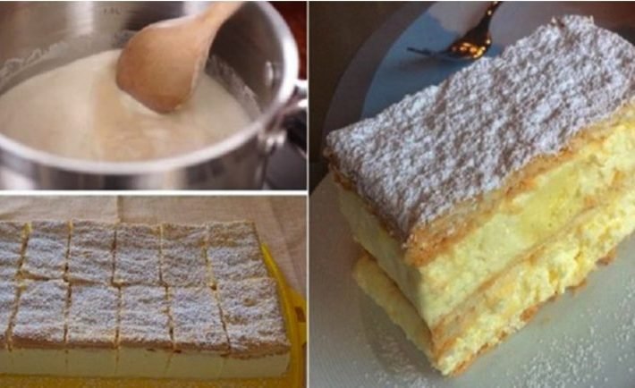 Úžasne ľahké rezy z lístkového cesta so smotanovou chuťou, sú tým pravým letným hitom! Veľmi ľahká príprava!