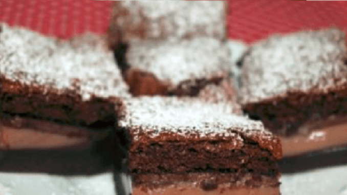 Chytrý čokoládový koláčik: Všetko vylejte na plech a z rúry vyberiete sladký zázrak s tromi vrstvami!