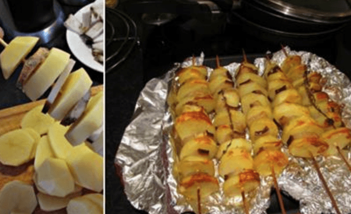 Tieto špízy so zemiakmi máte hotové okamžite a všetky ingrediencie má doma každý