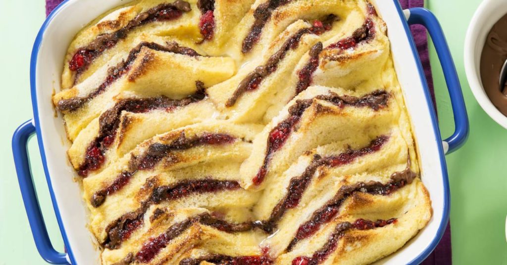 Malinová žemľovka s nutellou