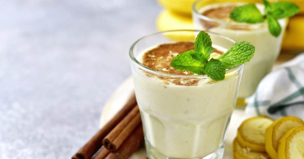 Mliečny banánový nápoj -milkshake