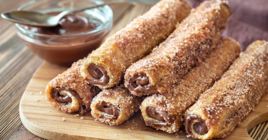Obaľované palacinky s nutellou