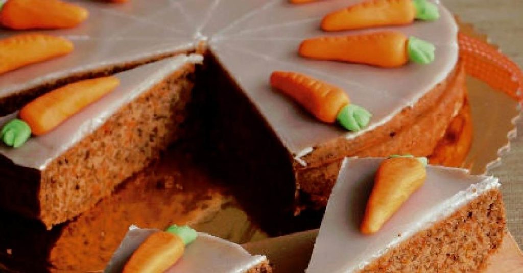 Zdravá, jemnučká mrkvová torta.