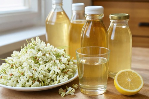 Agátový sirup s citrónom – postup aj na bazový či orgovánový