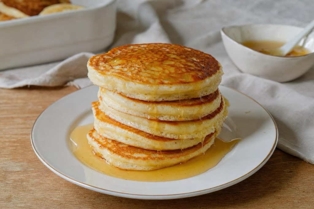 Americké palacinky s medom z polohrubej múky