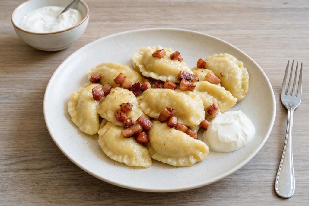 Bryndzové pirohy: Slovak sheep cheese dumplings