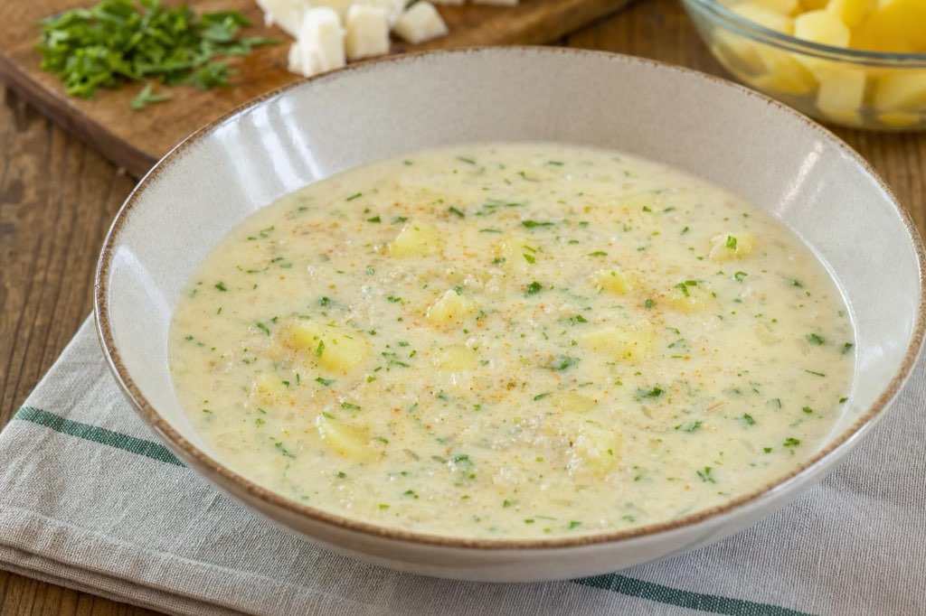 Bryndzový demikát: Slovak sheep cheese soup