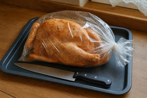 Whole roast chicken with spiced marinade