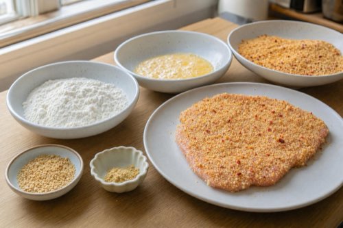 Paniermehl für Schnitzel abwechslungsreich würzen