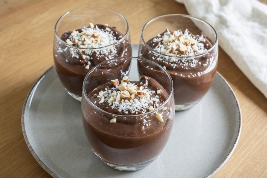 Čokoládový puding z avokáda s kokosovým mliekom