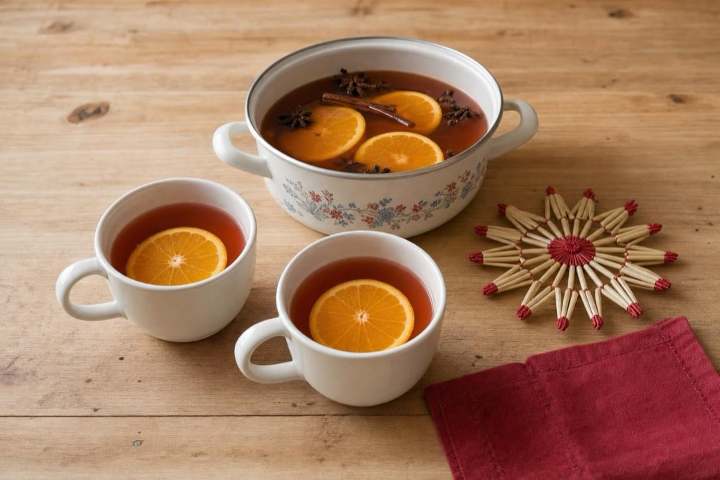Nonalcoholic Christmas fruit punch