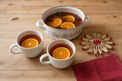 Nonalcoholic Christmas fruit punch