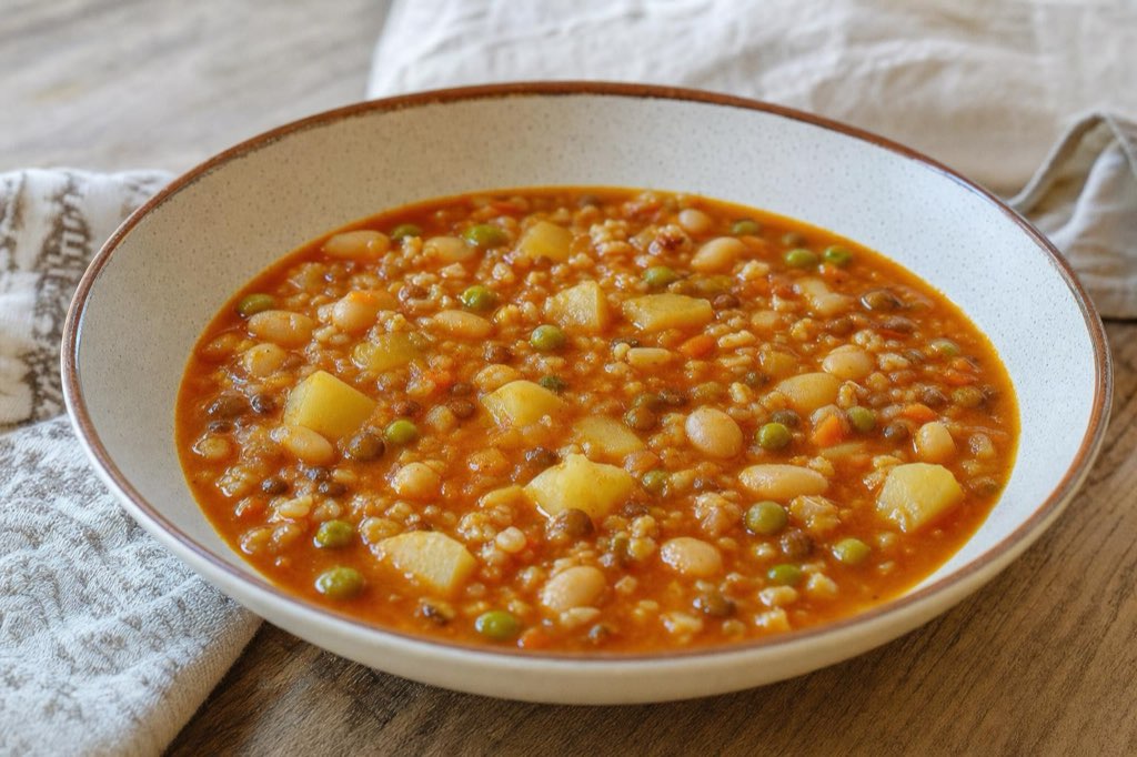 Hŕstková polievka: Slovak bean and barley soup