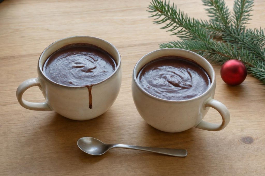 Thick dark chocolate hot chocolate