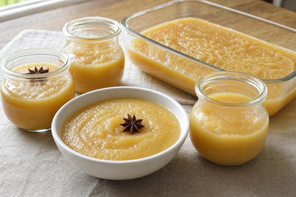 Applesauce with cinnamon and star anise