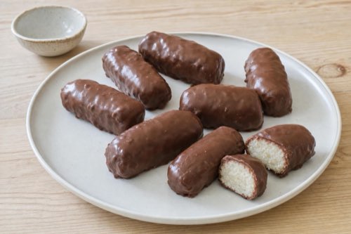 Three-ingredient chocolate coconut bars