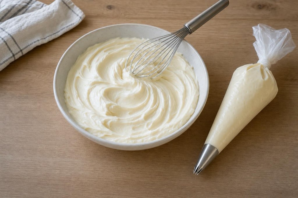 Mascarponecreme mit gezuckerter Kondensmilch