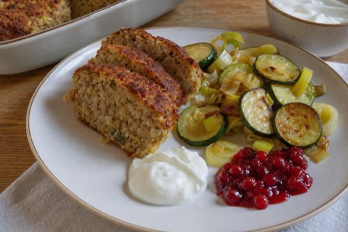 Krúpové fašírky s cuketou, pórom a parmezánom