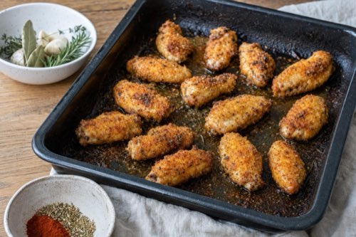 Kuracie krídelká v parmezánovej strúhanke z rúry
