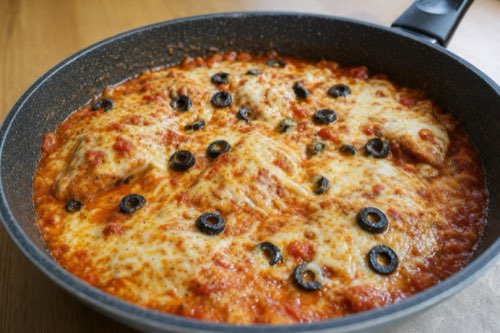 Kuracie prsia a la pizza s mozzarellou a olivami