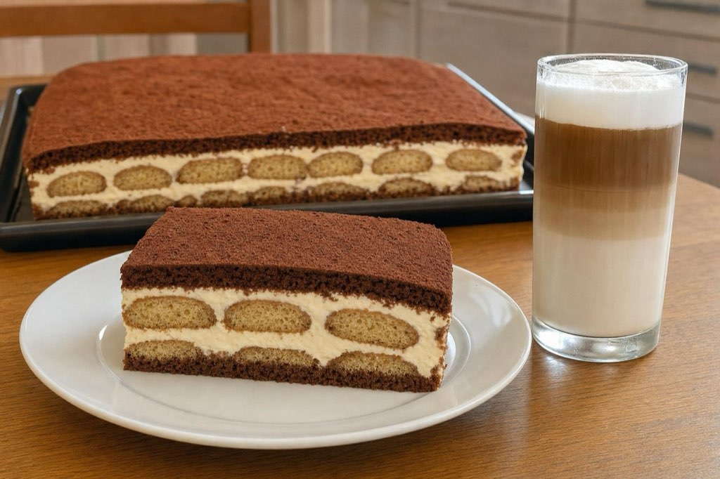 Latte Macchiato – rezy so syrovým krémom a piškótami v káve