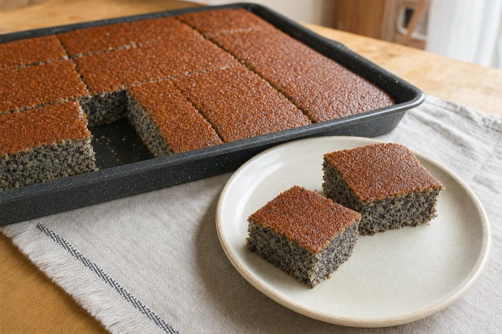 Makovec: Slovak poppy seed cake with stevia