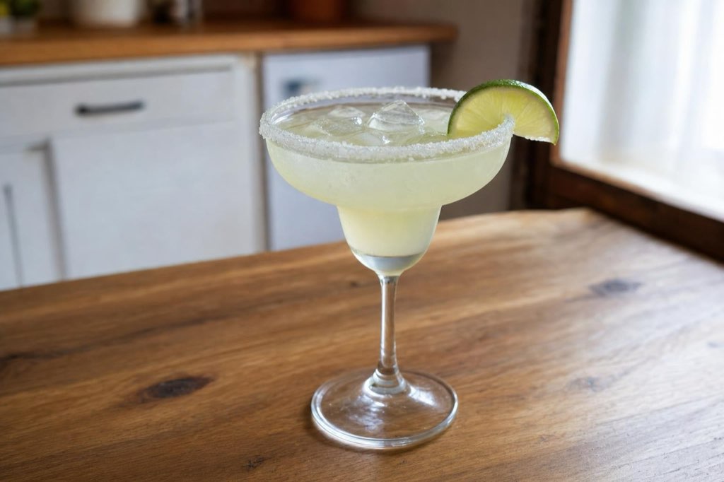 Margarita cocktail with tequila and lime