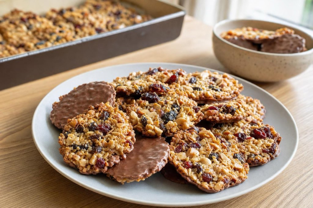 Marokánky: Slovak oat, nut and cranberry cookies