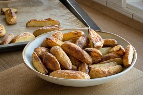 Oil-free oven-roasted skin-on potatoes