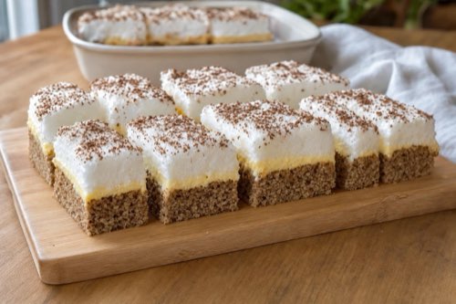 Murín v košeli: nut cake with buttercream and meringue