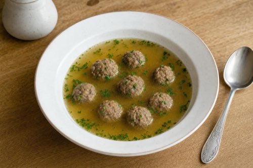 Chicken liver dumplings for soup