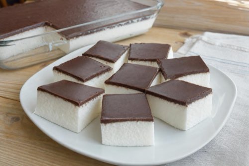 Ruská torta vtáčie mlieko – bez pečenia