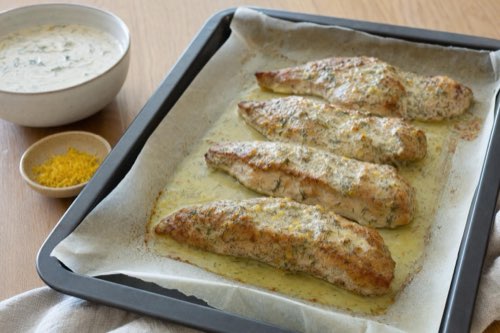 Smetanová marináda s koprem a citronovou kůrou na drůbež