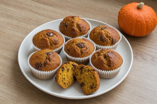 Tekvicové muffiny s čokoládou a škoricou