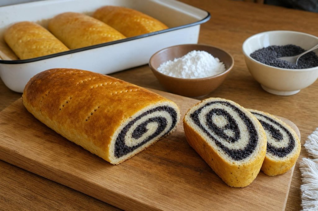 Makovník: Slovak potato-dough poppy seed rolls