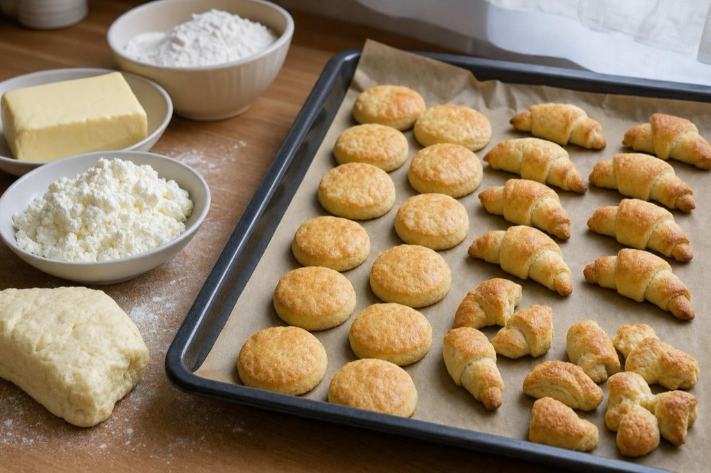Quark dough for pastries and cookies