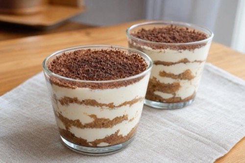 Tvarohové tiramisu s kávou a krémovým likérom