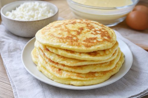 Quark-Pudding-Pfannkuchen ohne Mehl