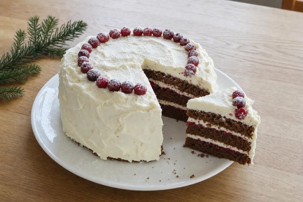 Vianočná torta s mascarpone: korpus vonia ako perník a biely krém netreba vyhladzovať