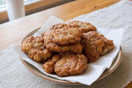 Gebratene Hackfleischküchlein mit Knoblauch