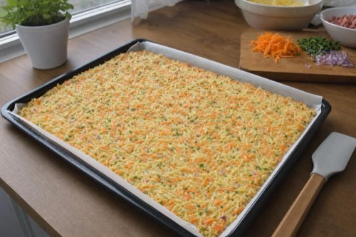 Baked potato pancake roll with ham and cheese
