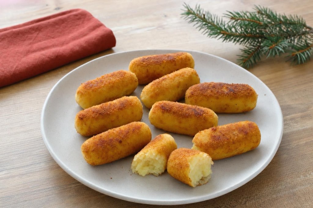 Zemiakové krokety z varených zemiakov