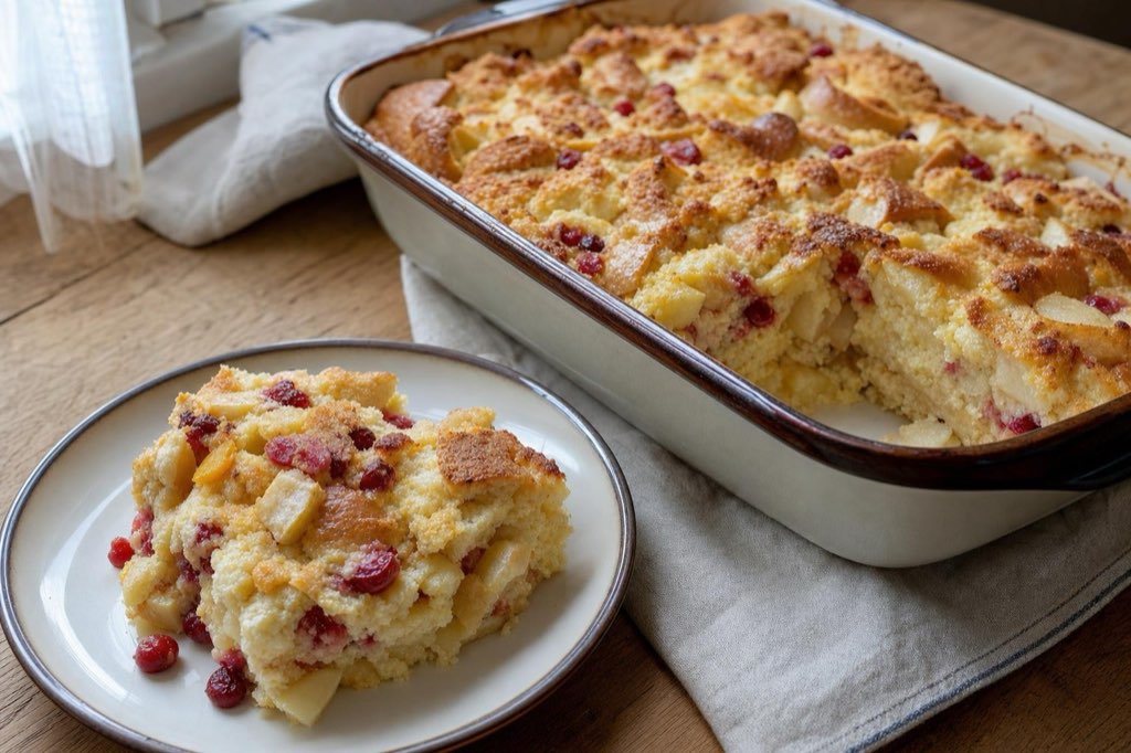 Žemľovka: Slovak apple and quark bread pudding